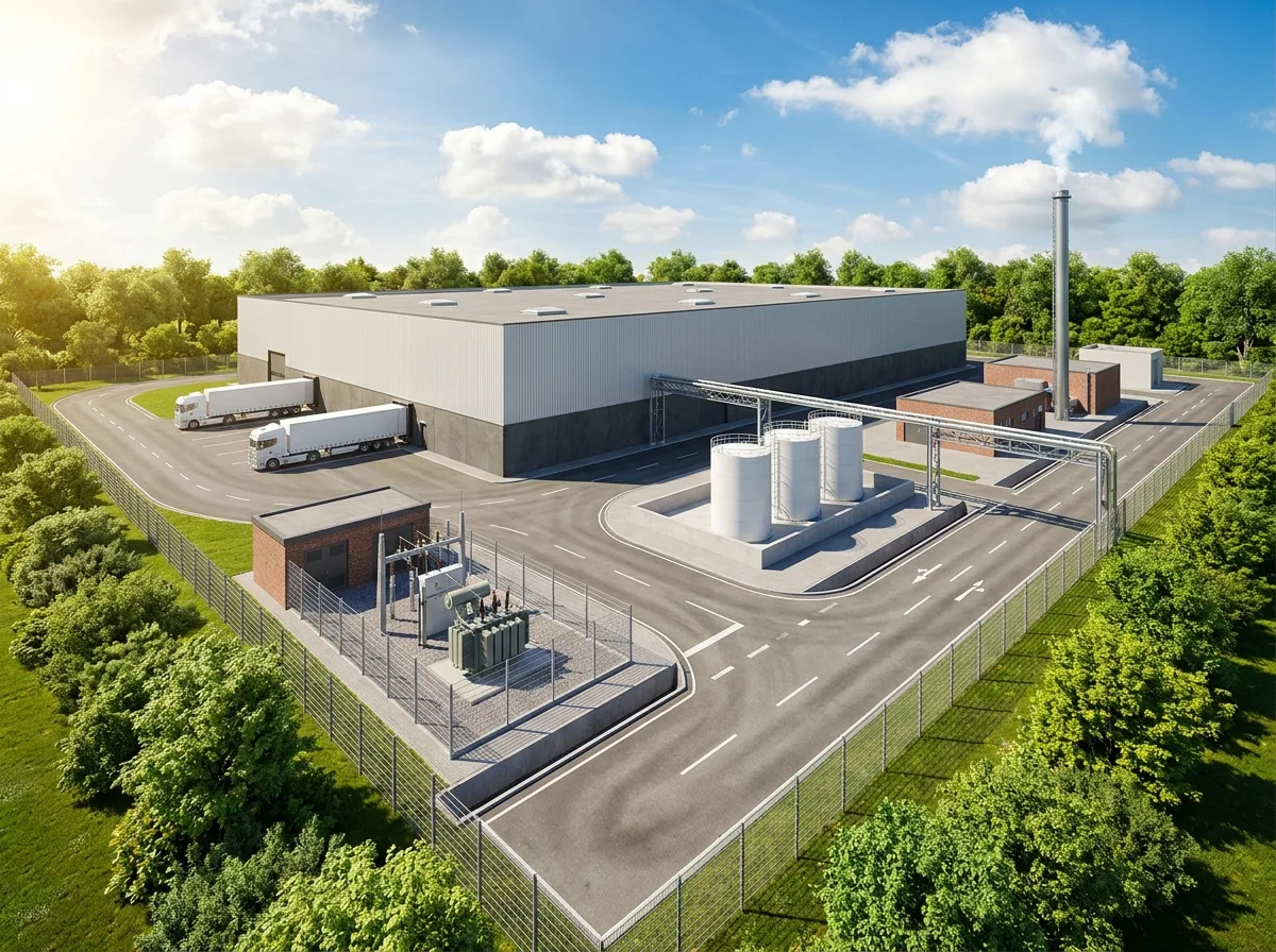 Industrieimmobilien Visualisierung als verwandte technische Gebäudevisualisierung