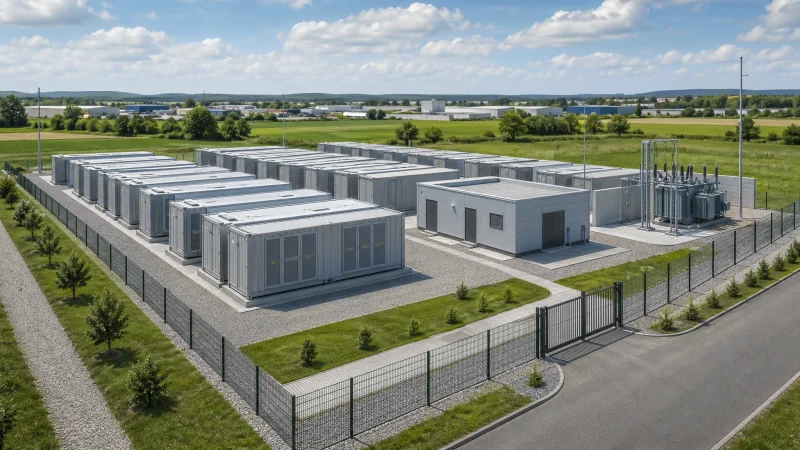 Batteriespeicher Visualisierung (BESS) von StratumCGI