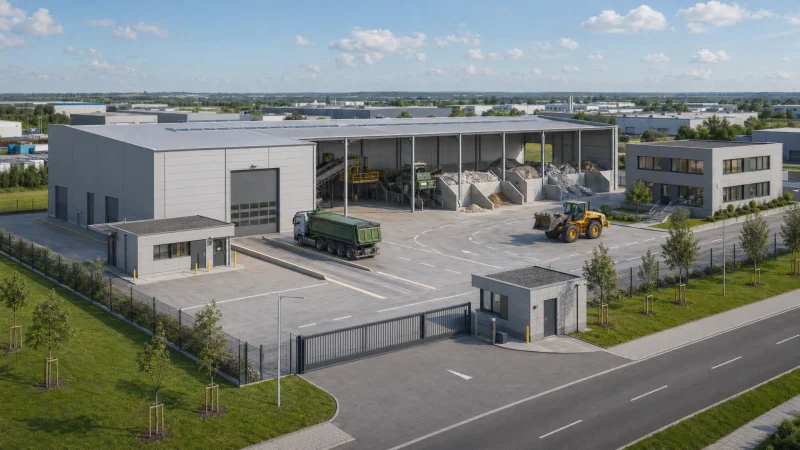 Recyclinganlage Visualisierung von StratumCGI